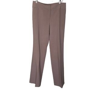 Ann Taylor Factory Curvy Taupe Brown Trouser Pants Sz 4 31.5x32 NWOT